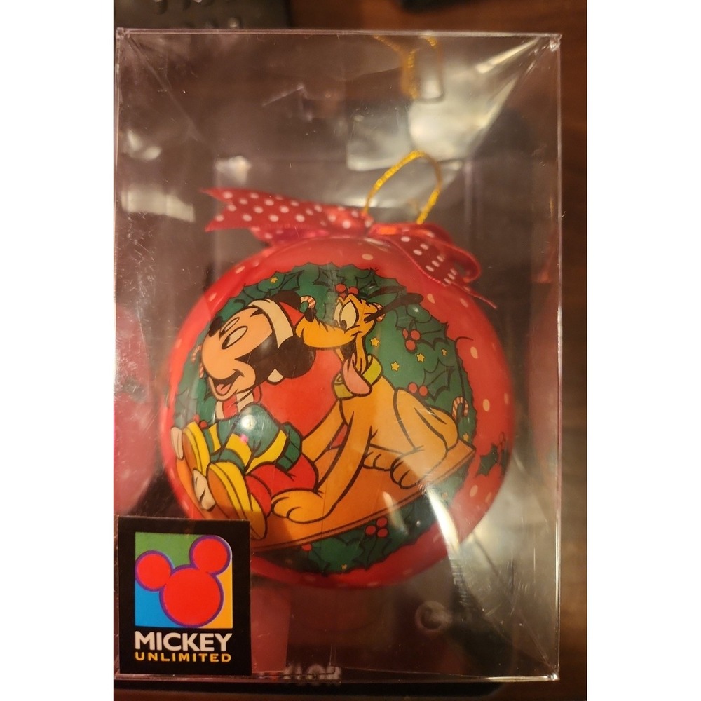 Vintage Disney mickey Unlimited 1996 new in box Christmas ornament